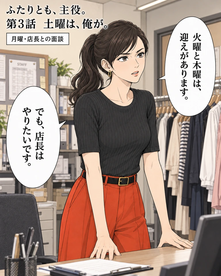 土曜は、俺が。の一場面。